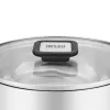 Resto Kitchenware Anser garnek okrągły 2,5 l, czarny, stal nierdzewna