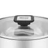 Resto Kitchenware Anser garnek okrągły 2,5 l, czarny, stal nierdzewna
