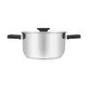 Resto Kitchenware Anser garnek okrągły 2,5 l, czarny, stal nierdzewna