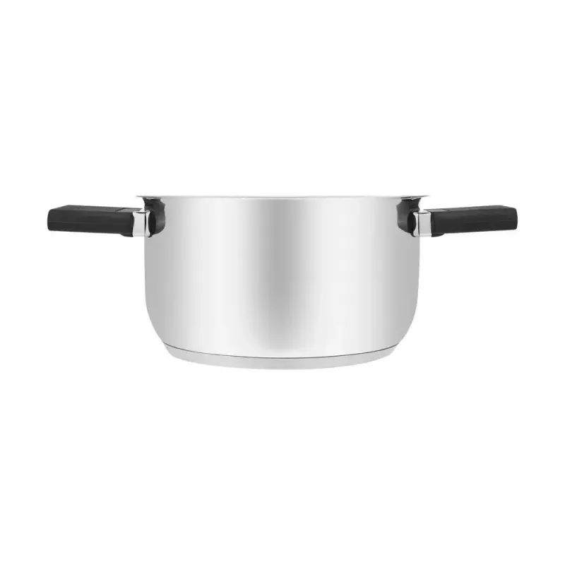 Resto Kitchenware Anser garnek okrągły 2,5 l, czarny, stal nierdzewna
