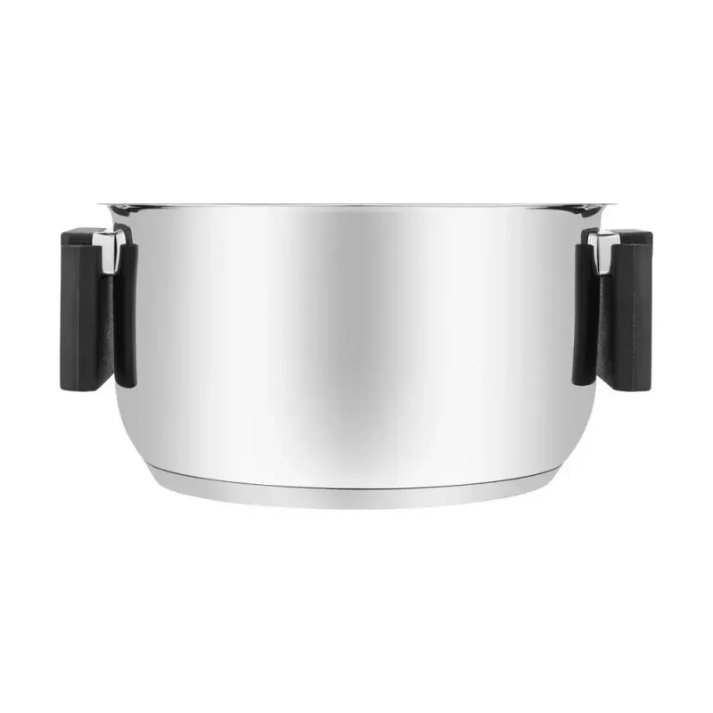 Resto Kitchenware Anser garnek okrągły 2,5 l, czarny, stal nierdzewna