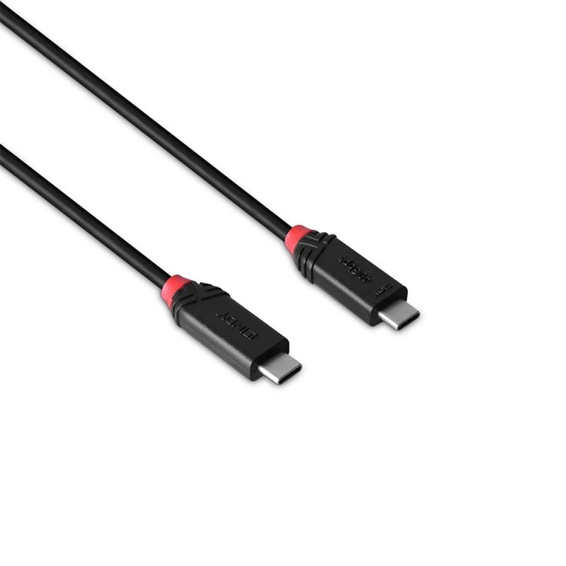 Kabel Lindy 1m USB4 240W typu C, linia Czarny
