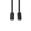 Kabel Lindy 1m USB4 240W typu C, linia Czarny