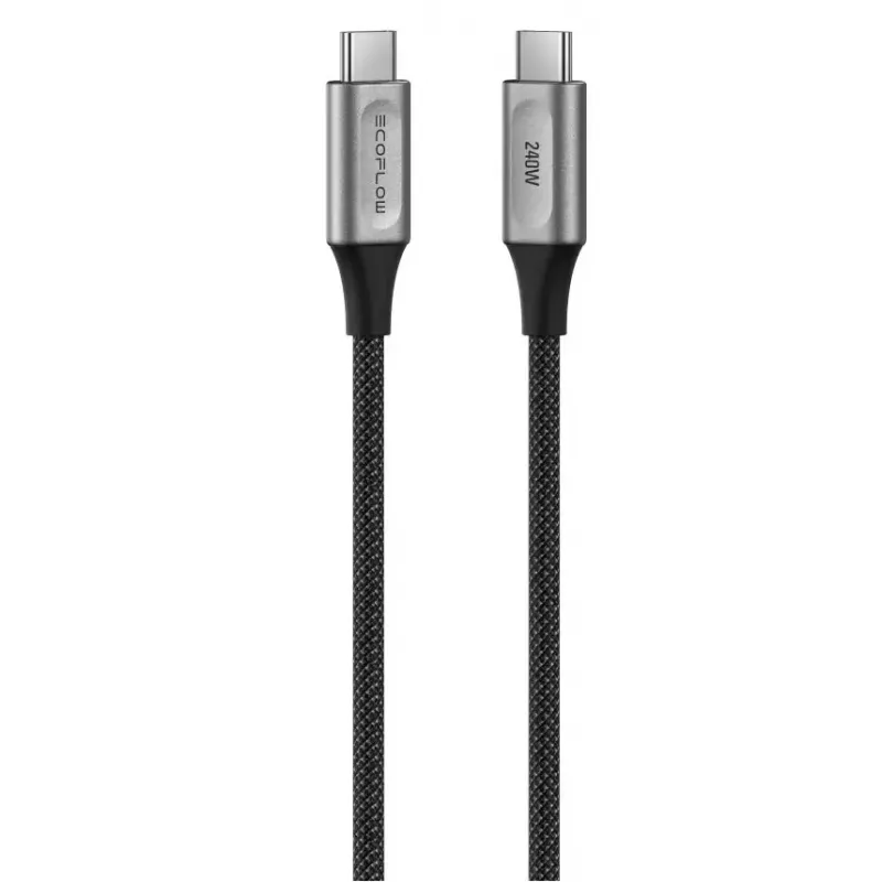 Kabel USB-C do USB-C EcoFlow EFA-240W-C-C-CABLE-EU, 240 W, oplot nylonowy