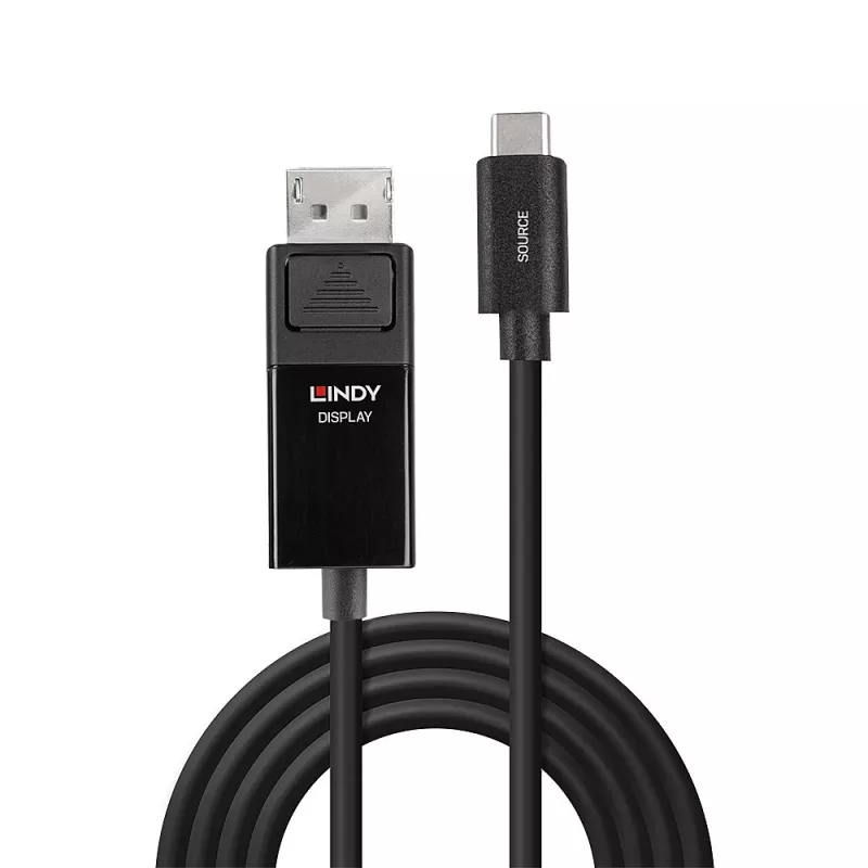 Lindy 2m USB Type C do DP 4K60 adapter kablowy z HDR