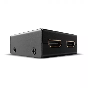 Lindy 2 portowy dwukierunkowy przełącznik HDMI 18G, HDMI, metal, czarny, 60 Hz, 18 Gbit/s, 3840 x 2160 pikseli
