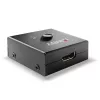 Lindy 2 portowy dwukierunkowy przełącznik HDMI 18G, HDMI, metal, czarny, 60 Hz, 18 Gbit/s, 3840 x 2160 pikseli