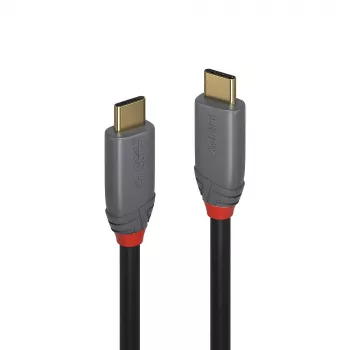 Lindy 1,5m Kabel USB 3.2 Typu C na C, 20Gbps, 5A, PD, Anthra Line