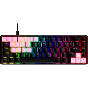 Nasadka na klawisz HyperX Rubber Keycaps Gaming Accessory Kit różowy układ US do przełączników HyperX i Cherry MX