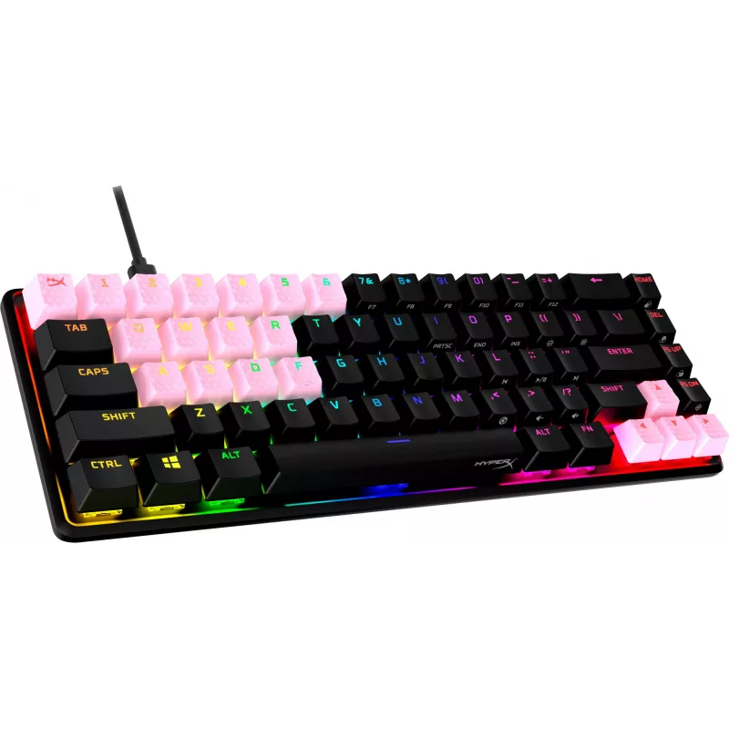 Nasadka na klawisz HyperX Rubber Keycaps Gaming Accessory Kit różowy układ US do przełączników HyperX i Cherry MX
