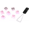 Nasadka na klawisz HyperX Rubber Keycaps Gaming Accessory Kit różowy układ US do przełączników HyperX i Cherry MX