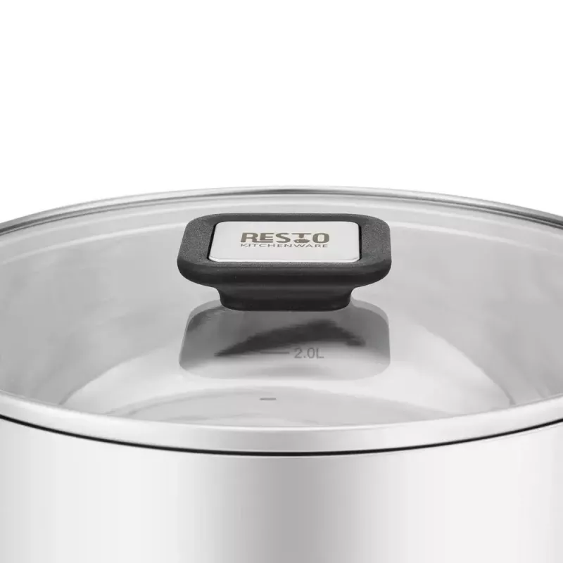Resto Kitchenware Anser 3.2 L Okrągły Czarny Stal Nierdzewna