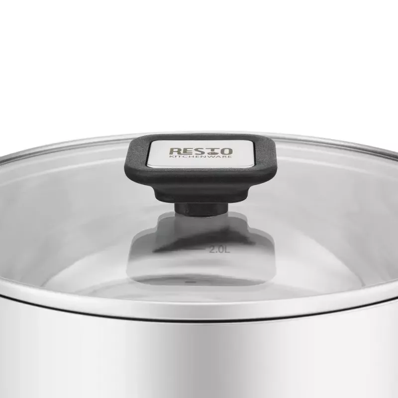 Resto Kitchenware Anser 3.2 L Okrągły Czarny Stal Nierdzewna