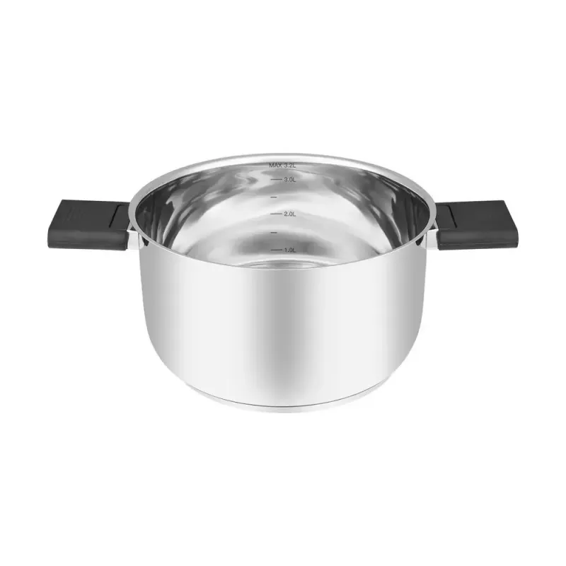 Resto Kitchenware Anser 3.2 L Okrągły Czarny Stal Nierdzewna