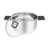 Resto Kitchenware Anser 3.2 L Okrągły Czarny Stal Nierdzewna