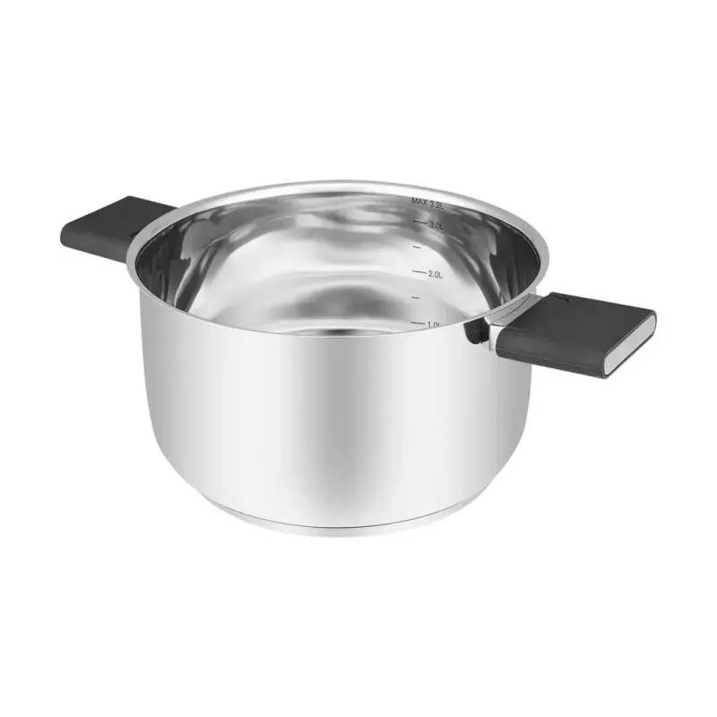 Resto Kitchenware Anser 3.2 L Okrągły Czarny Stal Nierdzewna