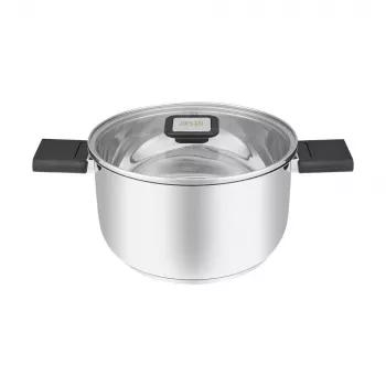 Resto Kitchenware Anser 3.2 L Okrągły Czarny Stal Nierdzewna