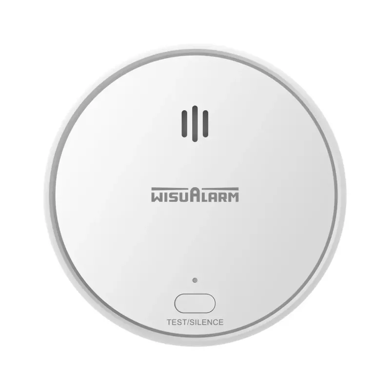 Czujka dymu WisuAlarm HY-SA20A zasilana bateriami z certyfikatem CE-CPR