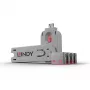 Blokada portu Lindy USB Port Blocker Pack of 4 Colour Code Pink