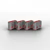 Blokada portu Lindy USB Port Blocker Pack of 4 Colour Code Pink
