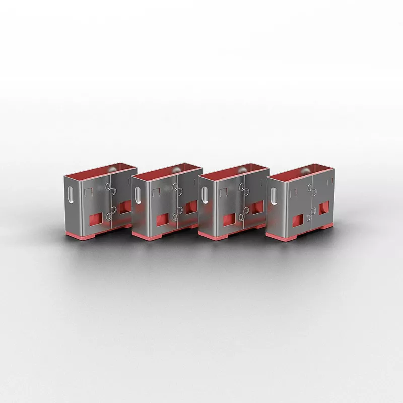 Blokada portu Lindy USB Port Blocker Pack of 4 Colour Code Pink