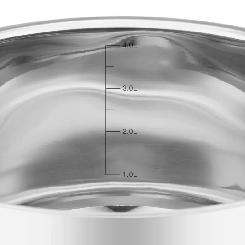 Resto Kitchenware Anser 4.4 L Okrągły Czarny Stal Nierdzewna