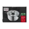Resto Kitchenware Anser 4.4 L Okrągły Czarny Stal Nierdzewna