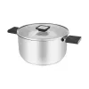 Resto Kitchenware Anser 4.4 L Okrągły Czarny Stal Nierdzewna