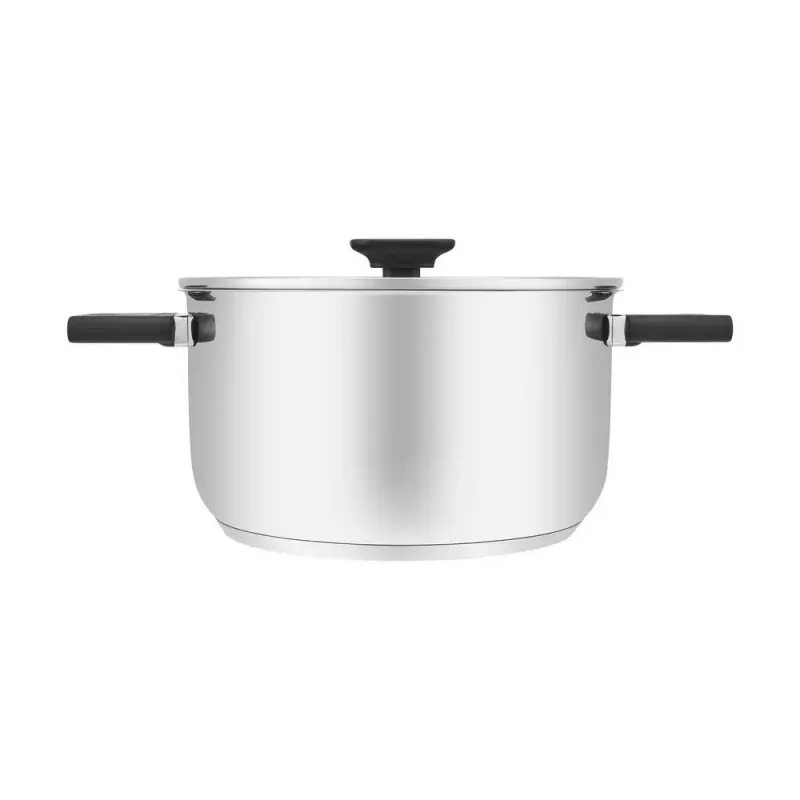 Resto Kitchenware Anser 4.4 L Okrągły Czarny Stal Nierdzewna