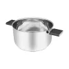 Resto Kitchenware Anser 4.4 L Okrągły Czarny Stal Nierdzewna