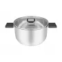 Resto Kitchenware Anser 4.4 L Okrągły Czarny Stal Nierdzewna