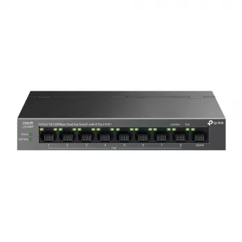 TP-Link LiteWave LS109P przełącznik sieciowy niezarządzalny Fast Ethernet (10/100) Power over Ethernet (PoE) Czarny