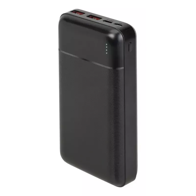 Przenośny Powerbank Rivacase VA2102 Litowo-Polimerowy 20000 mAh, Quick Charge 3.0, 2×USB-A + 1×USB-C, 22,5 W, Czarny