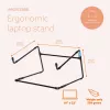 Podstawka pod laptop R-Go Tools R-Go Steel Office, odpowiednia dla 10-22 cali, czarna