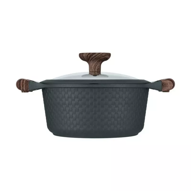Resto Kitchenware Ran 2,4 l okrągły czarny drewno