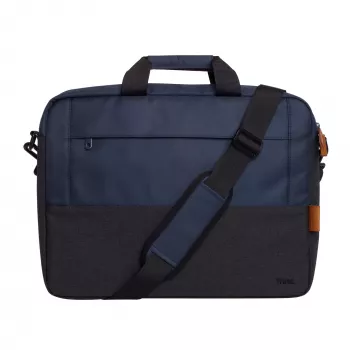 Briefcase Trust Lisboa 40,6 cm 16 cali niebieski 2 komory