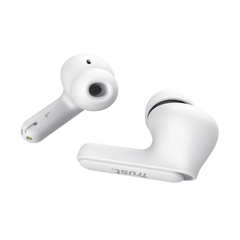 Trust Yavi Zestaw słuchawkowy True Wireless Stereo (TWS) douszny Rozmowy/Muzyka USB Type-C Bluetooth Biały