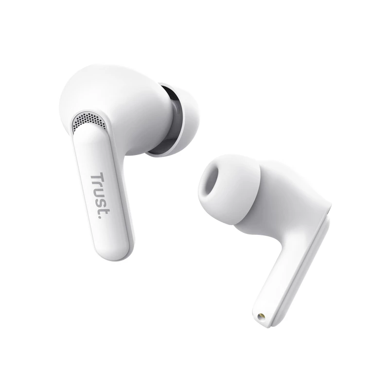 Trust Yavi Zestaw słuchawkowy True Wireless Stereo (TWS) douszny Rozmowy/Muzyka USB Type-C Bluetooth Biały