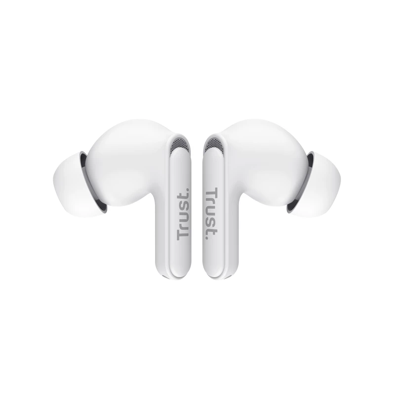 Trust Yavi Zestaw słuchawkowy True Wireless Stereo (TWS) douszny Rozmowy/Muzyka USB Type-C Bluetooth Biały