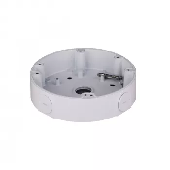 Puszka przyłączeniowa DAHUA PFA138 uniwersalna biała – udźwig 3 kg, średnica 16,1 cm, wysokość 38 mm, gwint 3/4 cala
