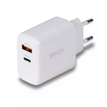 Lindy 73428 uniwersalna ładowarka do urządzeń mobilnych Biała AC Szybkie ładowanie Wewnętrzna