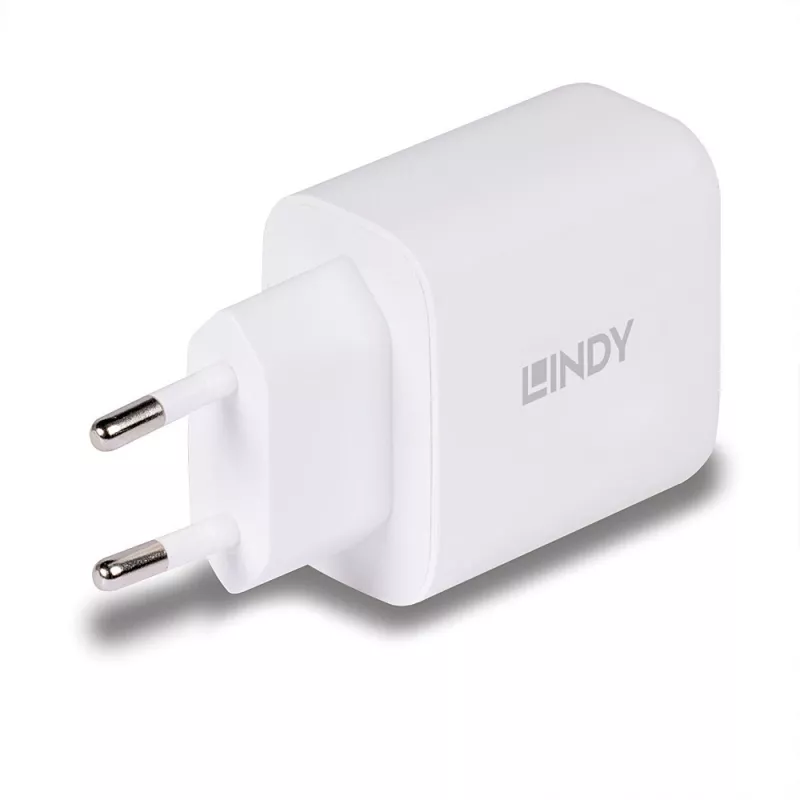 Lindy 73428 uniwersalna ładowarka do urządzeń mobilnych Biała AC Szybkie ładowanie Wewnętrzna