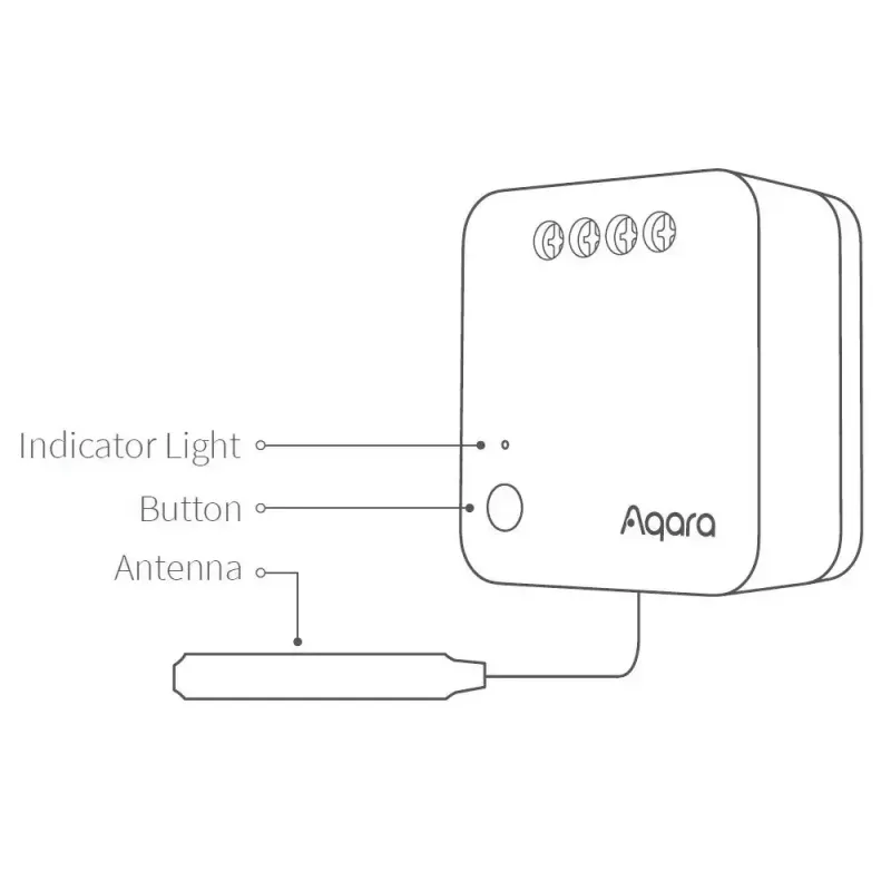 AQARA Smart Home Single Switch Module T1, No Neutral (SSM-U02)