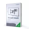 Uchwyt ścienny do telewizora Gembird WM-80ST-02 — stały/uchylny, 37 cali–80 cali, VESA do 600x400, 60 kg, czarny