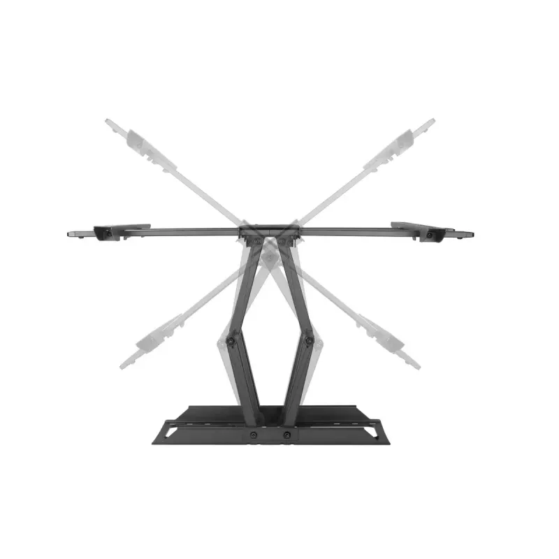 Uchwyt ścienny do telewizora Gembird WM-80ST-02 — stały/uchylny, 37 cali–80 cali, VESA do 600x400, 60 kg, czarny