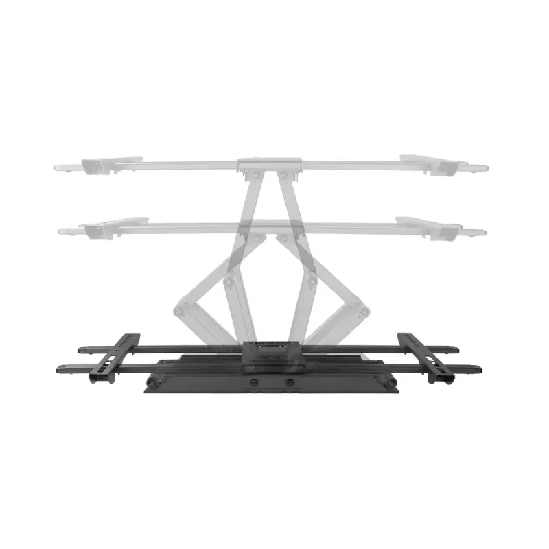 Uchwyt ścienny do telewizora Gembird WM-80ST-02 — stały/uchylny, 37 cali–80 cali, VESA do 600x400, 60 kg, czarny