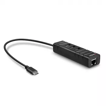 Hub USB Lindy USB 3.2 Type-C Hub i konwerter Gigabit Ethernet