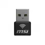 Adapter USB MSI AX1800 Nano WiFi USB 2.0 Czarny