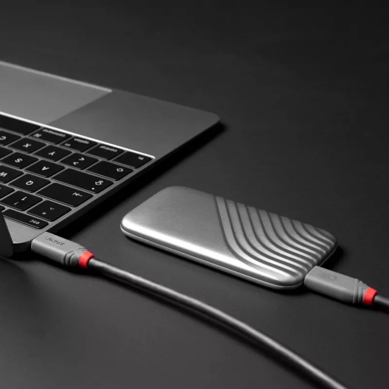 Lindy 0.8m USB 4 240W kabel typu C, linia Anthra