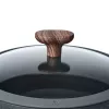 Resto Kitchenware Ran garnek 4,2 l, okrągły, beżowy, drewno